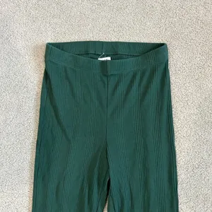 Aerie Flare Ribbed Green Leggings Sports Yoga Workout Exercise Size XS thumbnail 2