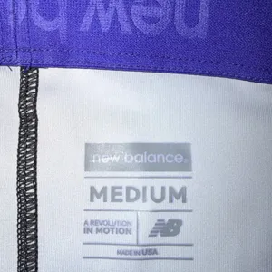 New Balance Womens Purple Black Print VB Compression Shorts WFS2156Z Medium NEW thumbnail 5