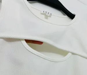 The Clothing Exchange Company | NWOT | Sleeveless Cutout Bodysuit | M | White | CT7673 thumbnail 3