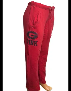 Red vs pink Georgia uga boyfriend sweatpants thumbnail 3