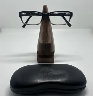 Ray-Ban Rectangular Black and Clear Prescription Glasses Frames with Case thumbnail 1
