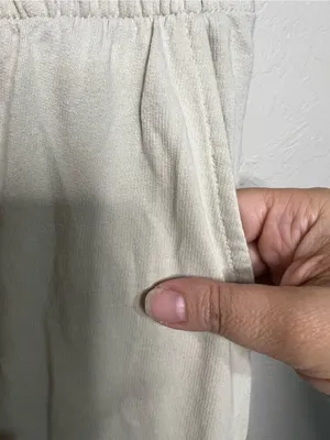 Talentless French Terry Bone Cream Wide Leg Lounge Sweatpants thumbnail 5