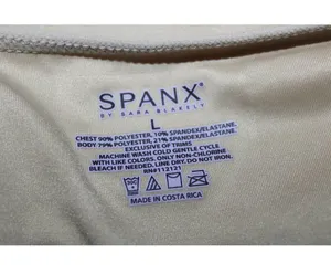 Women's Spanx Beige Cream Pull On Spaghetti Strap Tank Top Shapewear Size Large thumbnail 3