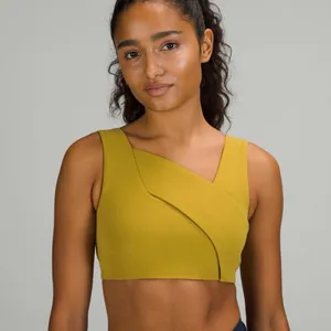 Lululemon Nulu Cross-Front Yoga Bra : Light Support, B/C Cup - Auric Gold thumbnail 4