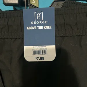 Men’s size extra large black swim shorts 6 inch in thumbnail 2