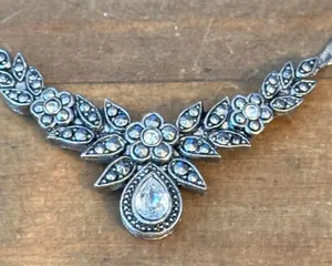 Vintage Avon empire Marcasite Necklace thumbnail 3