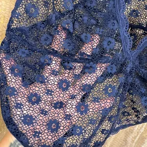 Victorias Secret Navy Blue Fully Lace One Piece Lingerie Bodysuit Large NWOT thumbnail 3