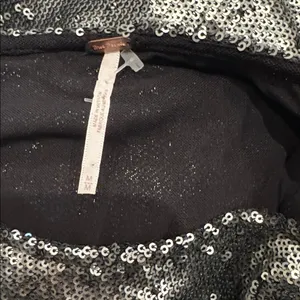 NEW Free People Manuka Sequin Sliver Minidress Sz M thumbnail 4