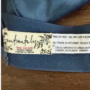 Intimately Free People Women's Satin Can't Stop Me Soft Bralette in Navy Size XS thumbnail 6