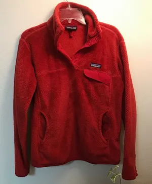 Patagonia Red Fleece Jacket thumbnail 1
