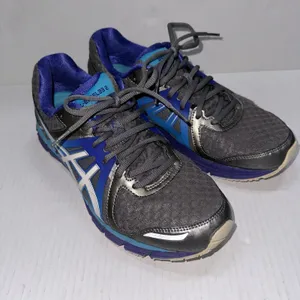 ASICS EXCEL33 2 Shoes Womens 9.5‎ Gray Blue Mesh Running Athletic Sneakers T365N thumbnail 1