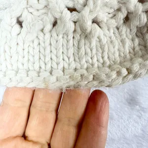 The Limited Vintage Y2K Crochet Knit Sweater Cardigan Size Small Chunky Cream thumbnail 7