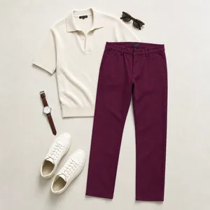 Kut from the Kloth Slim Pant Womens Sz 6‎ Burgundy Office Casual Coastal Trouser thumbnail 2