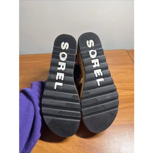 SOREL CAMERON Flatform Slingback Wedge Sandals Black Size 7.5 thumbnail 3