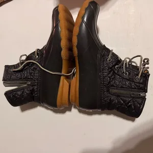 Sperry Black Waterproof Winter & Rain Rubber Duck Boots thumbnail 6