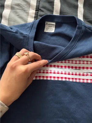 No Boundaries Navy American Flag top thumbnail 2
