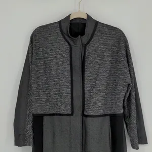 Lululemon Cocoon Car Coat Shine Dot Black Diamond Jacquard Space Dye‎ Size Small thumbnail 2