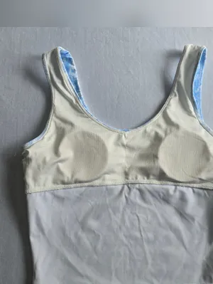 Happy Camp3r Women’s Blue Marble-Print Tank‎ Top Size L thumbnail 7