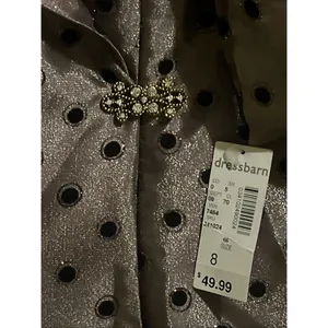 NEW Dress Barn Brown Metallic Bridal Mother Of Bride Jacket Blazer 8 thumbnail 3