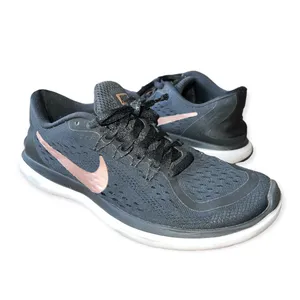 Nike🦎Flex 2017 right now Black/Metallic Red Bronze thumbnail 2