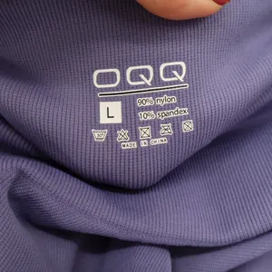 OQQ Shorts Womens L Yoga Gym Seamless Ribbed Purple Scrunch Butt Excellent thumbnail 4