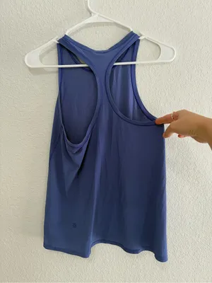 Athleta Blue High-Neck Performance Tank thumbnail 4