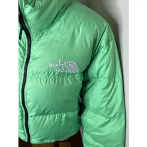 The North Face Nuptse Short‎ Jacket in Chlorophyll Green XL thumbnail 10