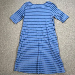 Habitat Blue Stripe Dress Size Small Short Sleeve Criss Cross Clothes To Live In thumbnail 8