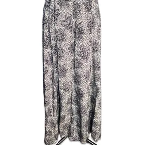 Vintage All That Jazz Black White Floral Cross Back‎ Maxi Dress Boho Minimalist thumbnail 5