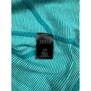 Zella Athletic Tank Top Striped Racerback‎ with Pockets Activewear Large thumbnail 6