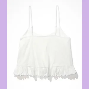 American Eagle NWT White Cropped Relaxed Cami thumbnail 5