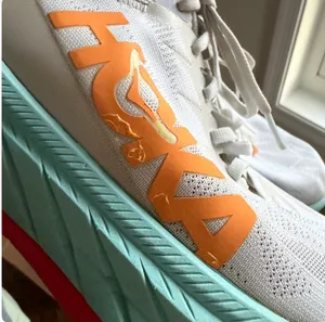 HOKA One One Carbon X 2 Men’s 12.5D Running Shoes White Orange Carbon Plate Road thumbnail 12