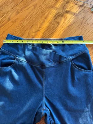 Halara Flex High Waisted Crossover Pocket Washed XL Casual Jeans, NWT Stretchy thumbnail 7