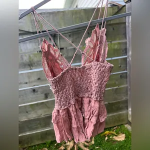 Free People FP One $68 Adella Cami Tank Lace Top Pink Mauve Festival‎ Fairy Boho thumbnail 4