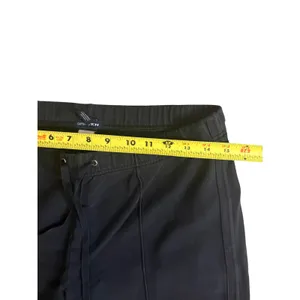 Vintage 2003 GAP Low Rise Flare Yoga Pants S Black Y2K Stretch Drawstring 0606 thumbnail 3