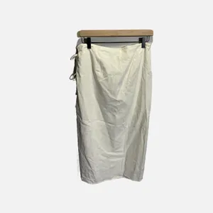 Future Collective Wrap Skirt Womens S Cream NEW Linen‎ Blend Midi Jenee Boho thumbnail 6