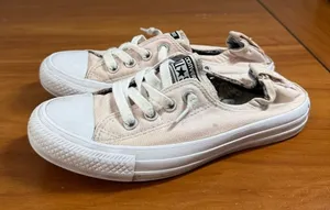 Converse All Star Shoreline Slip On Sneaker Shoe Elastic Light Pink W6 thumbnail 1