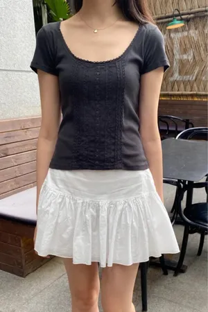 Giselle Lace Top Brandy Melville thumbnail 2