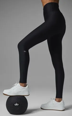 Alo Yoga NWT 7/8 High Waisted Airlift Leggings in Black Size M thumbnail 1