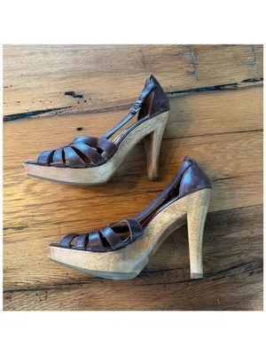 MICHAEL Michael Kors Brown Heels Size 9 thumbnail 3