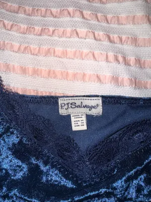 P.J. Salvage crush velvet lace cami top thumbnail 2