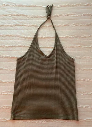 American Eagle Olive Green Top thumbnail 1