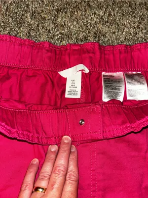H&M Bright Hot Pink High Waist Elastic Shorts thumbnail 3