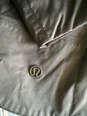 Lululemon fully waterproof rain jacket sz 4 with hidden hood thumbnail 6