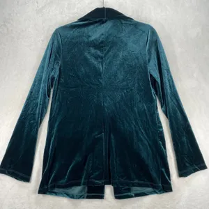 Sincerely Jules Velvet‎ Blazer Shawl Collar One Button Career Jacket Size M thumbnail 4