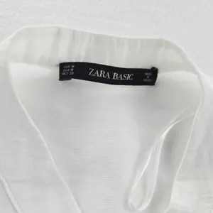 Zara‎ Basic White Lyocell Blend Shirt Dress Button Front Casual Coastal Medium thumbnail 4