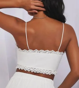 White Crop Top thumbnail 2