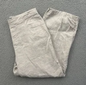 Habitat Clothes To Live In Wide Leg Pants Linen Cotton Lagenlook Women's Medium thumbnail 1