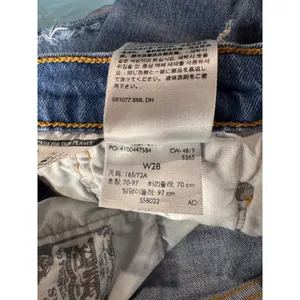 Levi’s 501 SZ W28 Jean Shorts Distressed Frayed Hem Button-Fly Hi-Rise Pockets thumbnail 5