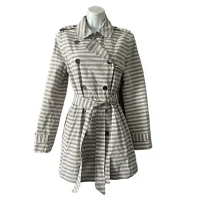 Banana Republic Striped Trench Coat thumbnail 3
